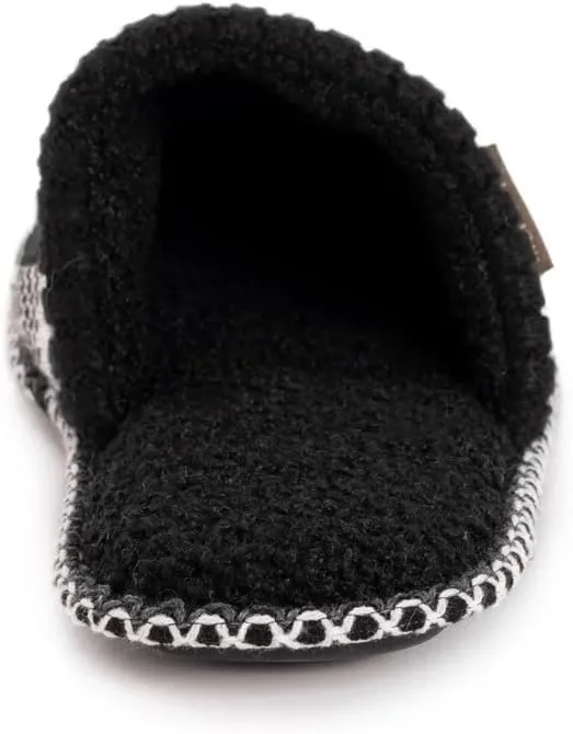 MUK LUKS Men's Rib Knit Scuff Slipper w/Matching Bottle Sweater