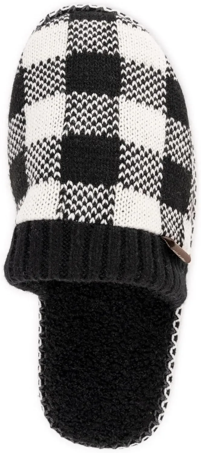 MUK LUKS Men's Rib Knit Scuff Slipper w/Matching Bottle Sweater
