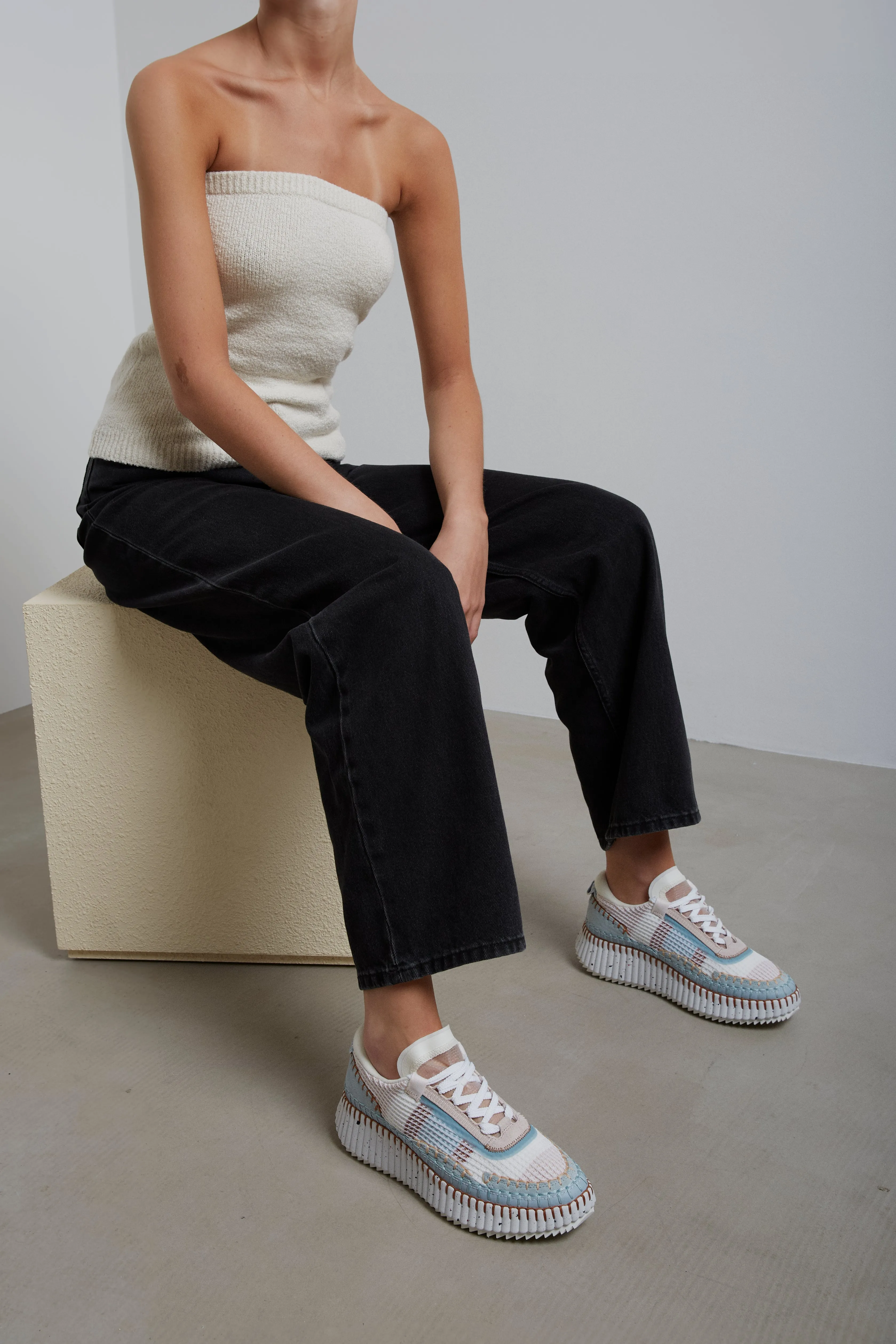 Nama light blue sneakers