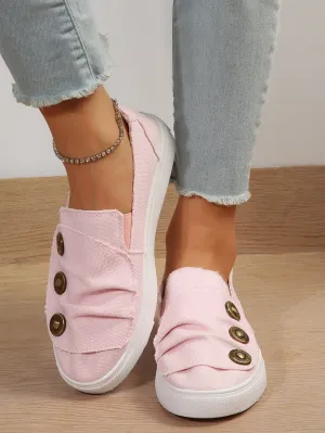 Nanccy Canvas Breathable Fashionable Flat Shoes
