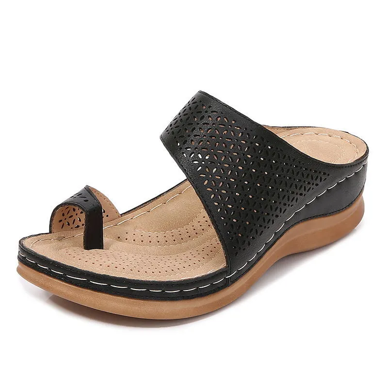 Nanccy Comfortable Breathable  Platform Flat Sandals
