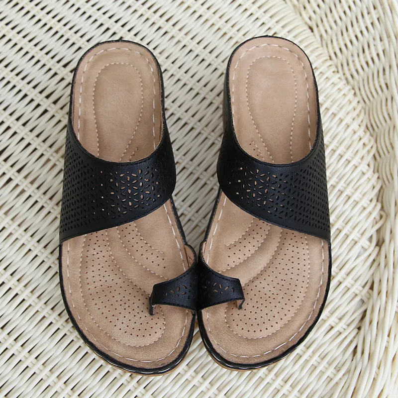 Nanccy Comfortable Breathable  Platform Flat Sandals