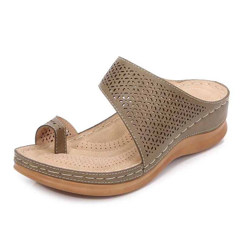 Nanccy Comfortable Breathable  Platform Flat Sandals