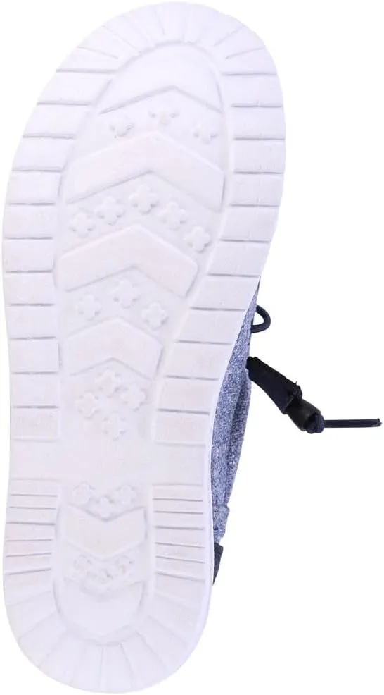 NAUTICA Kids Boys Youth Comfort Loafers, Lace-Up Boat Shoe, Lightweight Casual Stretch Sneaker-Little Kid/Big Kid Rushford