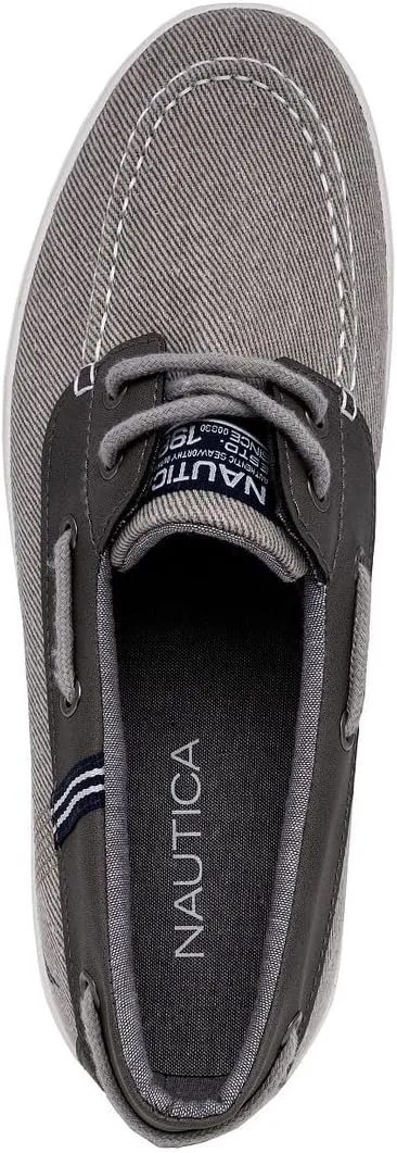 Nautica Men's Casual Boat Shoes, Moc-Toe Loafers with Cushioned Insole, Deck Fashion Sneaker
