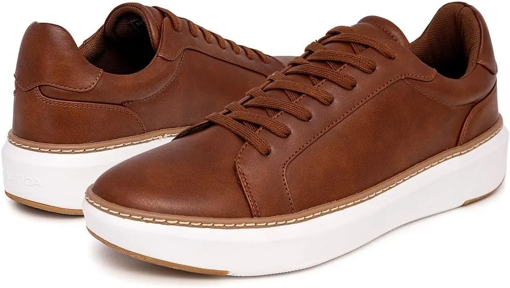 Nautica Men's Classic Lace-Up Low Top Fashion Sneaker Loafer - Stylish and Comfortable Casual Shoe