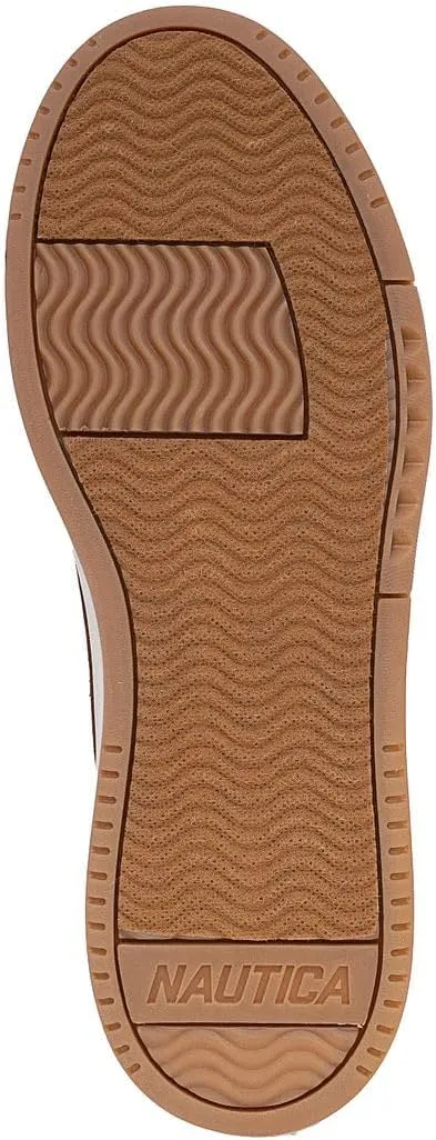 Nautica Men's Lace-Up Moccasin Boat Shoes - Cushioned Insole Casual Deck Loafers for Walking Comfort - Zapato
