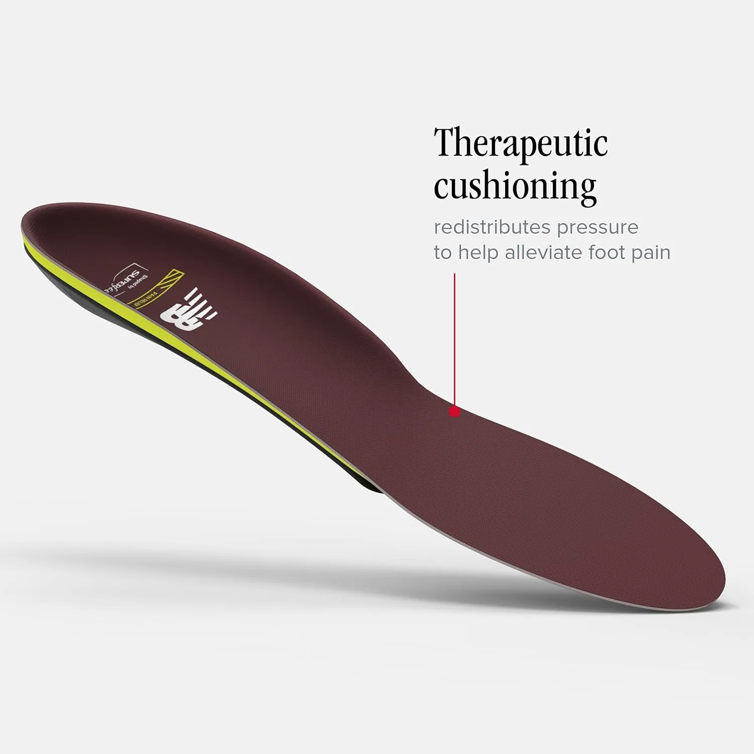 New Balance Pain Relief CFX Shoe Insert - Arch Support for Runners - Therapeutic Cushioning - Unisex - 2.5-5 Men / 4.5-6 Women