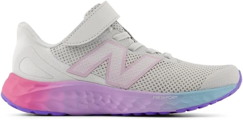 New Balance Unisex-Child Fresh Foam Arishi V4 Hook & Loop Running Shoe