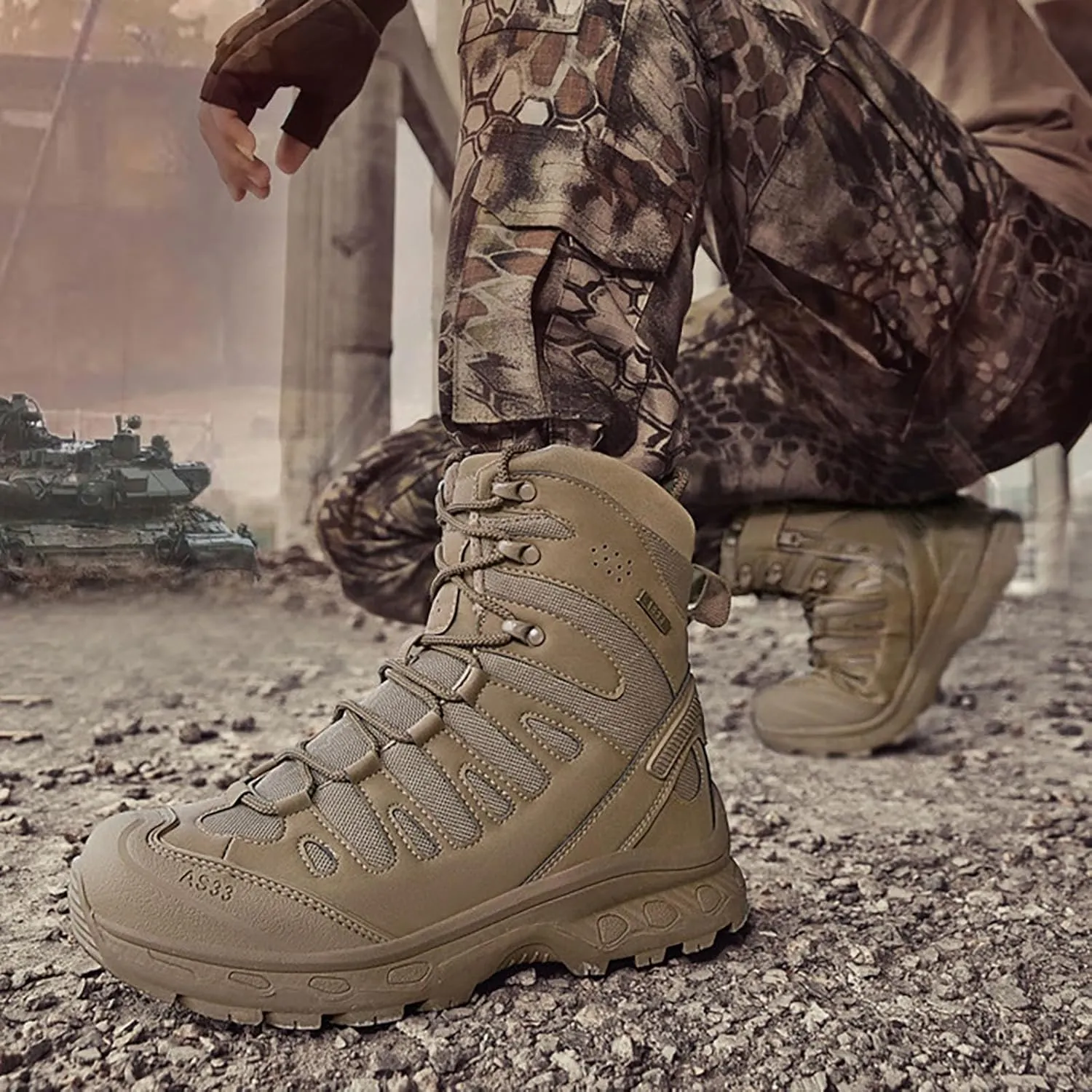 New Mid Top Durable Ankle Boots Men Outdoor Mountaineering Hiking Shoes Camping Riding Hiking Mens Sneaker Boots Size 14 Men'