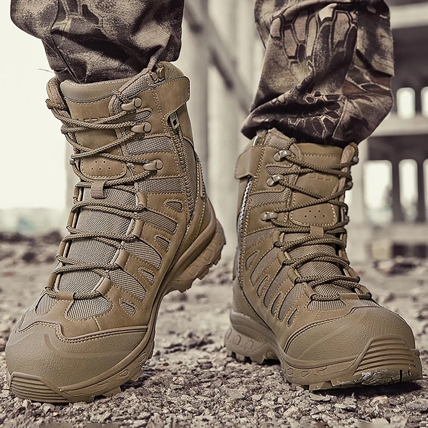 New Mid Top Durable Ankle Boots Men Outdoor Mountaineering Hiking Shoes Camping Riding Hiking Mens Sneaker Boots Size 14 Men'