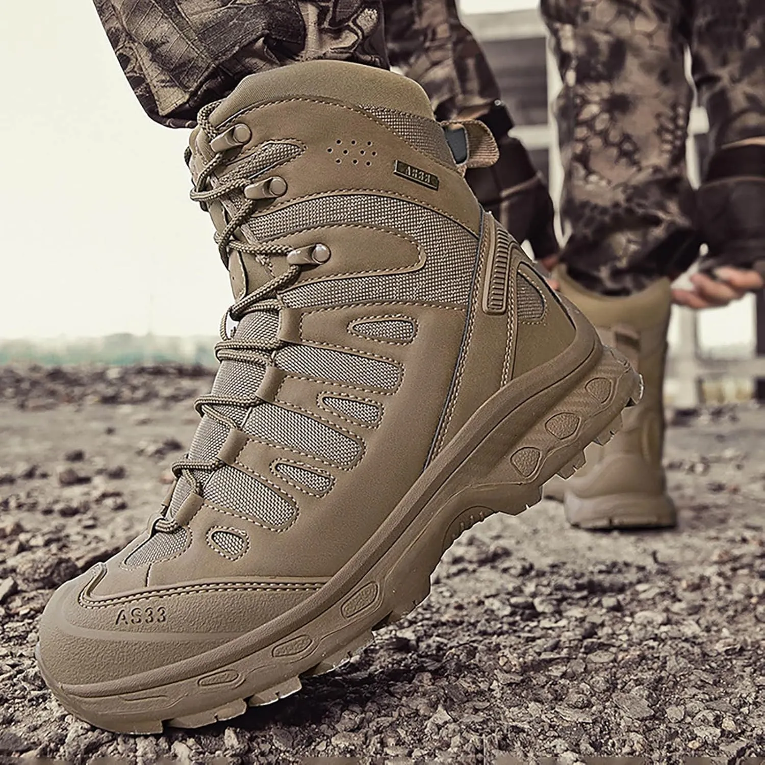 New Mid Top Durable Ankle Boots Men Outdoor Mountaineering Hiking Shoes Camping Riding Hiking Mens Sneaker Boots Size 14 Men'
