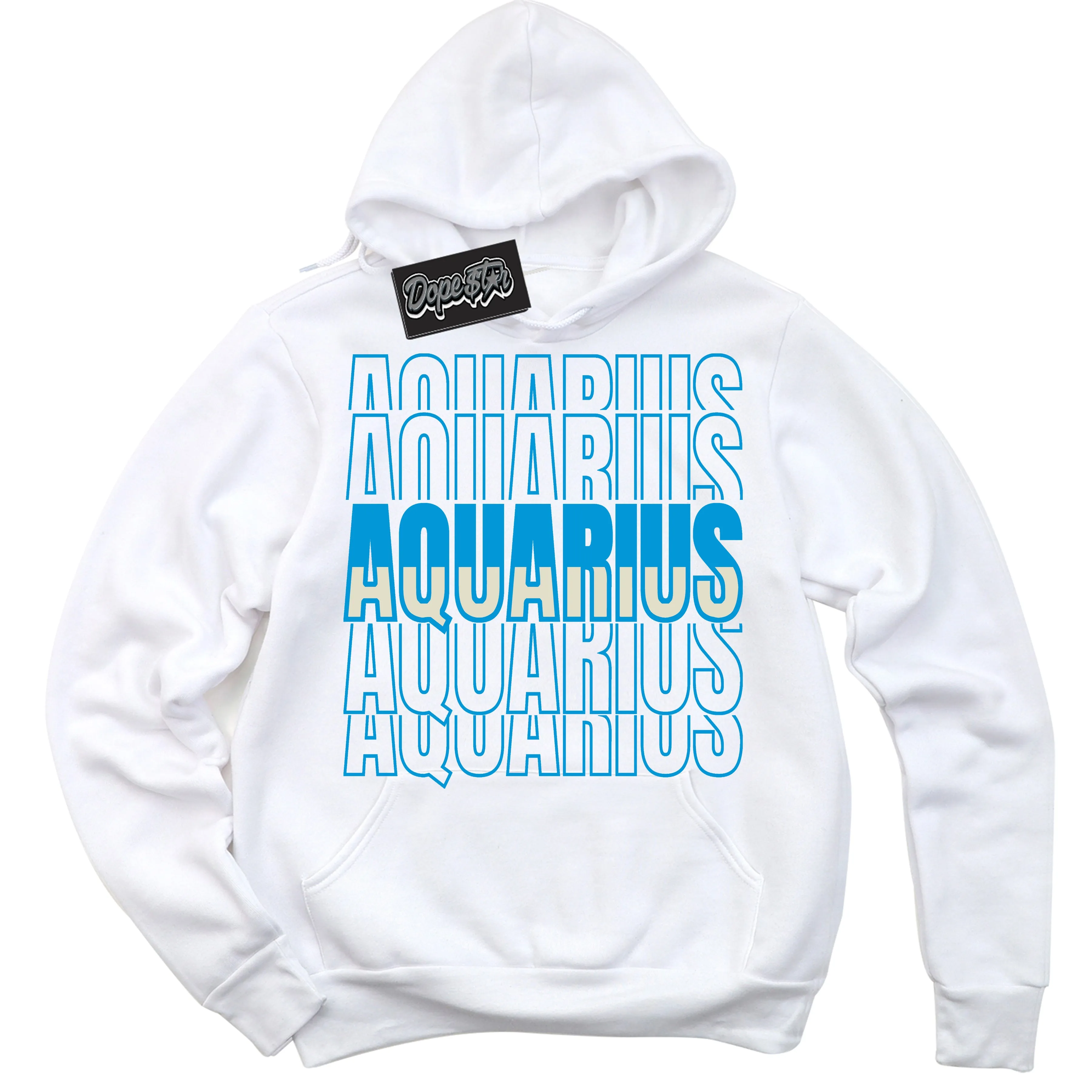 Next Nature Light Khaki Star Blue Dunk Sneaker Hoodie Aquarius Graphic