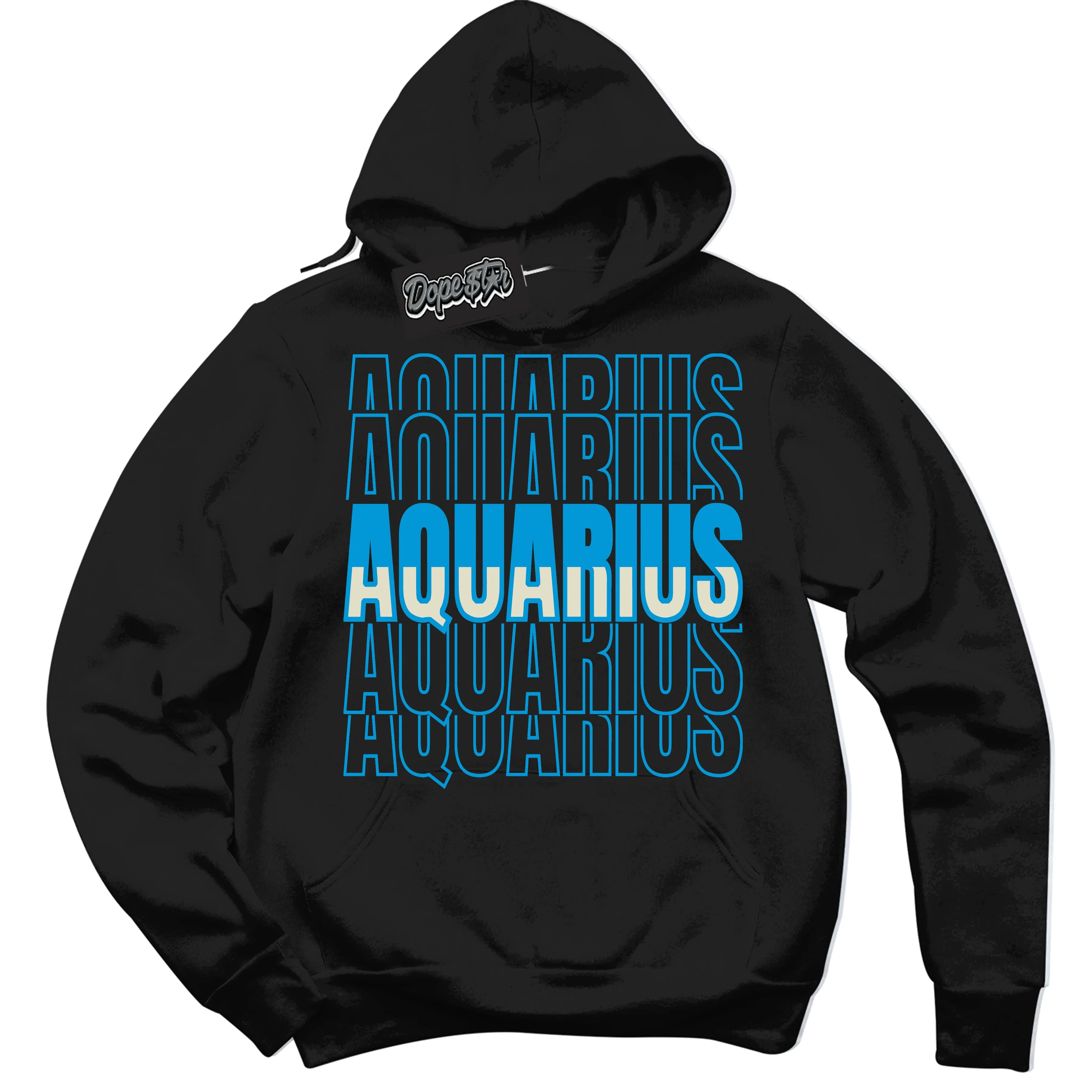 Next Nature Light Khaki Star Blue Dunk Sneaker Hoodie Aquarius Graphic