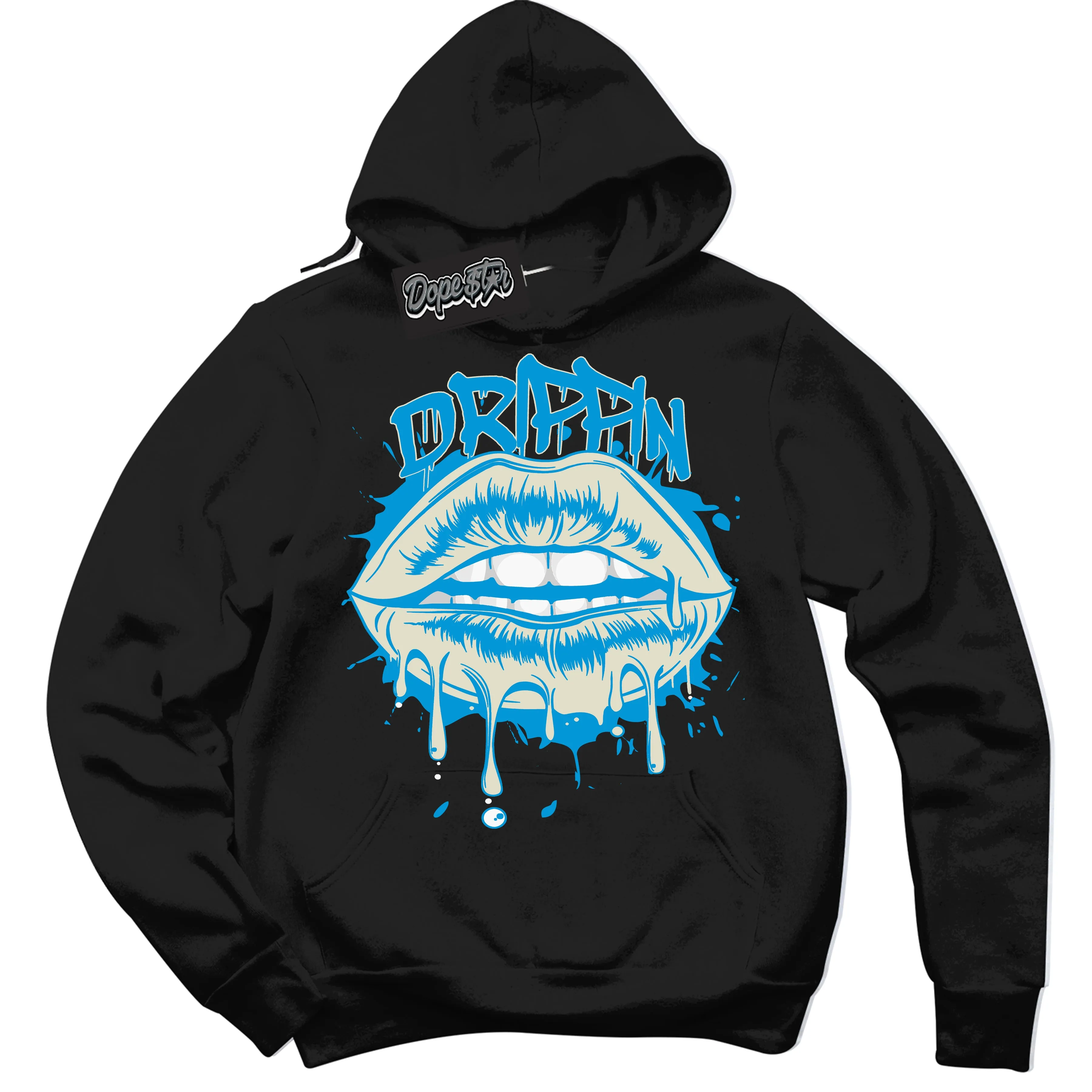 Next Nature Light Khaki Star Blue Dunk Sneaker Hoodie Drippin Graphic