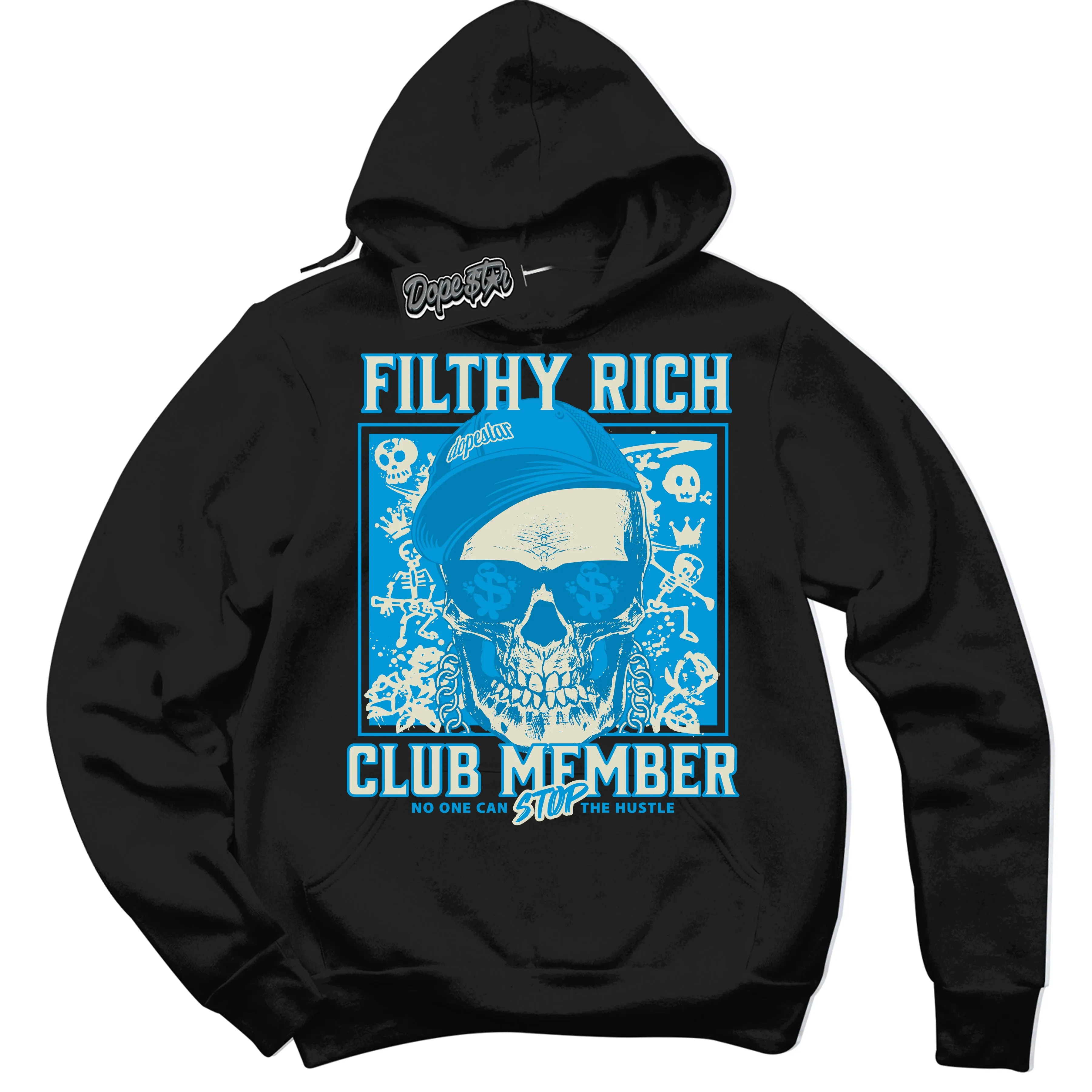 Next Nature Light Khaki Star Blue Dunk Sneaker Hoodie Filthy Rich Graphic