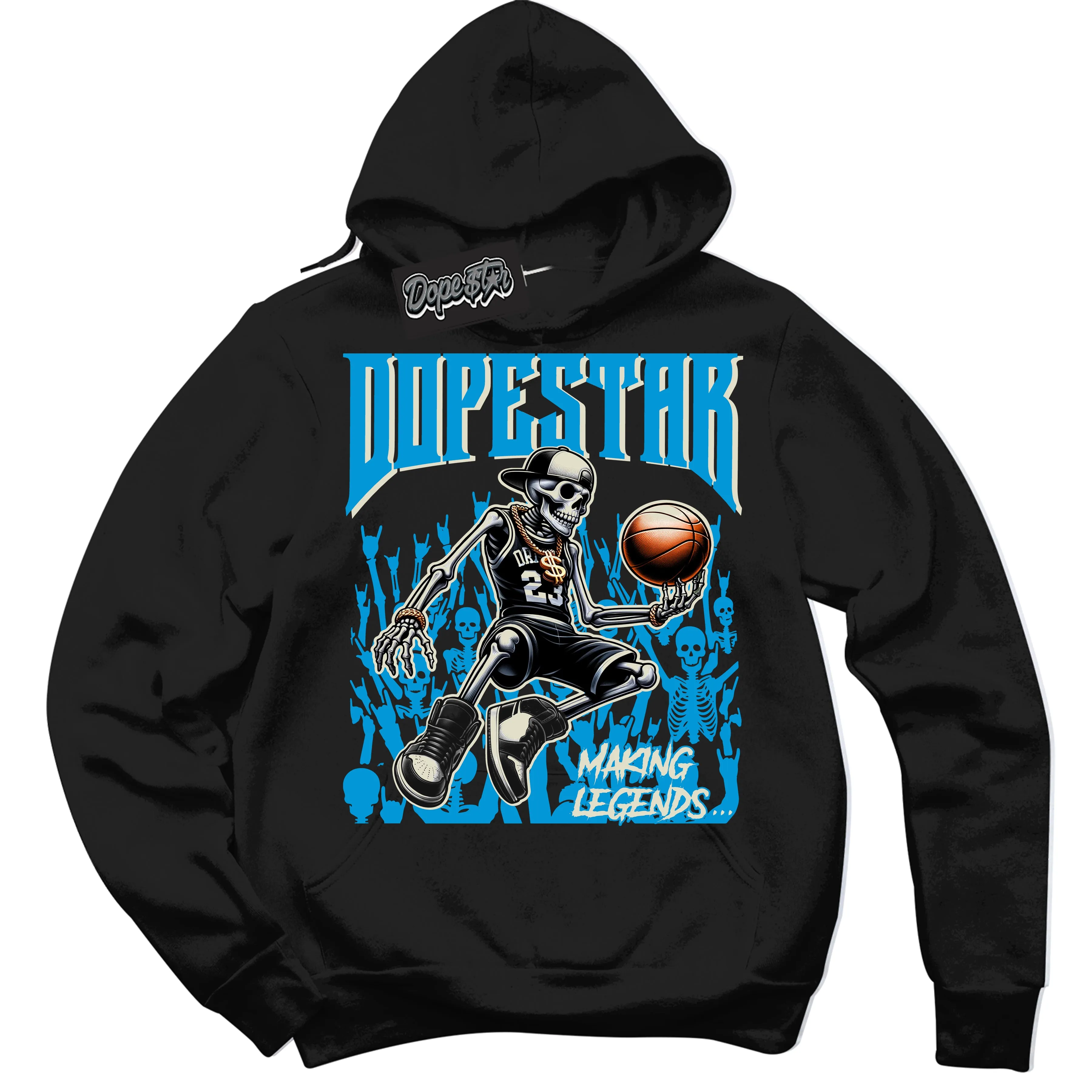 Next Nature Light Khaki Star Blue Dunk Sneaker Hoodie Making Legends Graphic