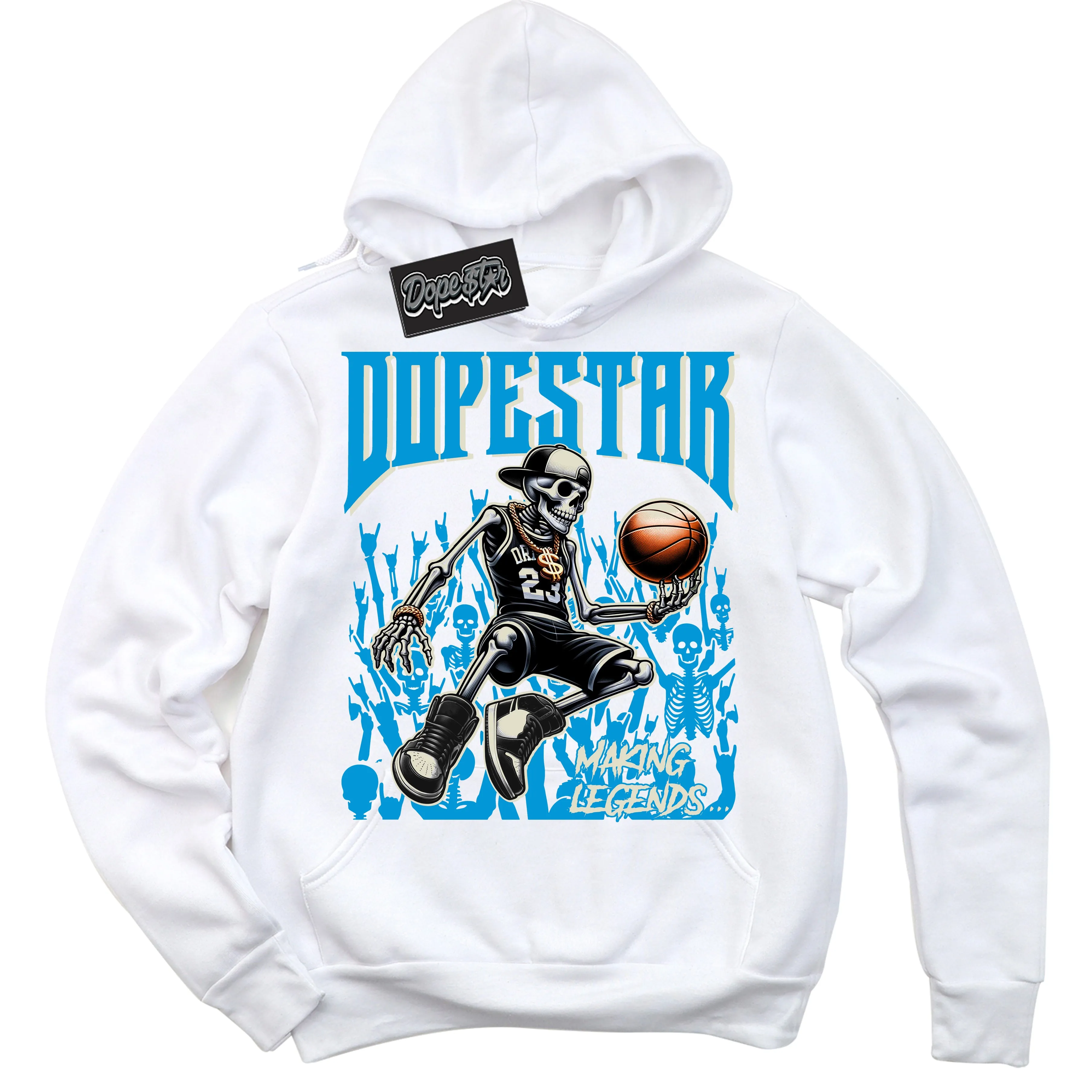 Next Nature Light Khaki Star Blue Dunk Sneaker Hoodie Making Legends Graphic