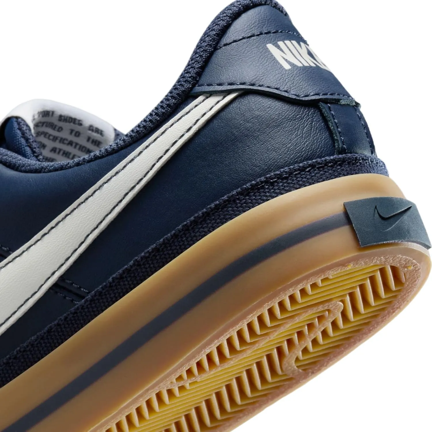 Nike Court Legacy Big Kids' Shoes (DA5380-401, Thunder Blue/Gum Light Brown/Sail)
