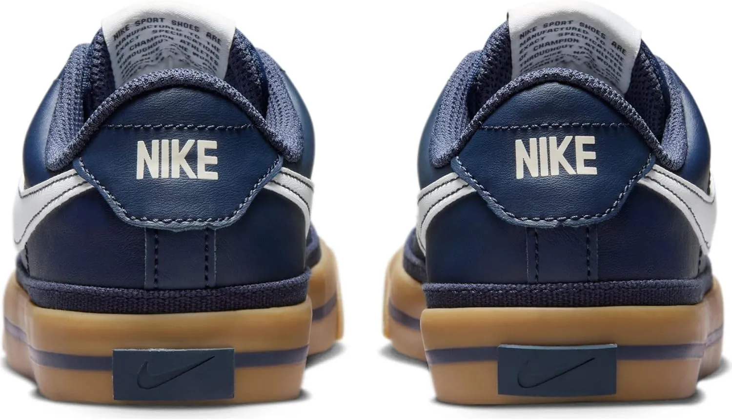 Nike Court Legacy Big Kids' Shoes (DA5380-401, Thunder Blue/Gum Light Brown/Sail)