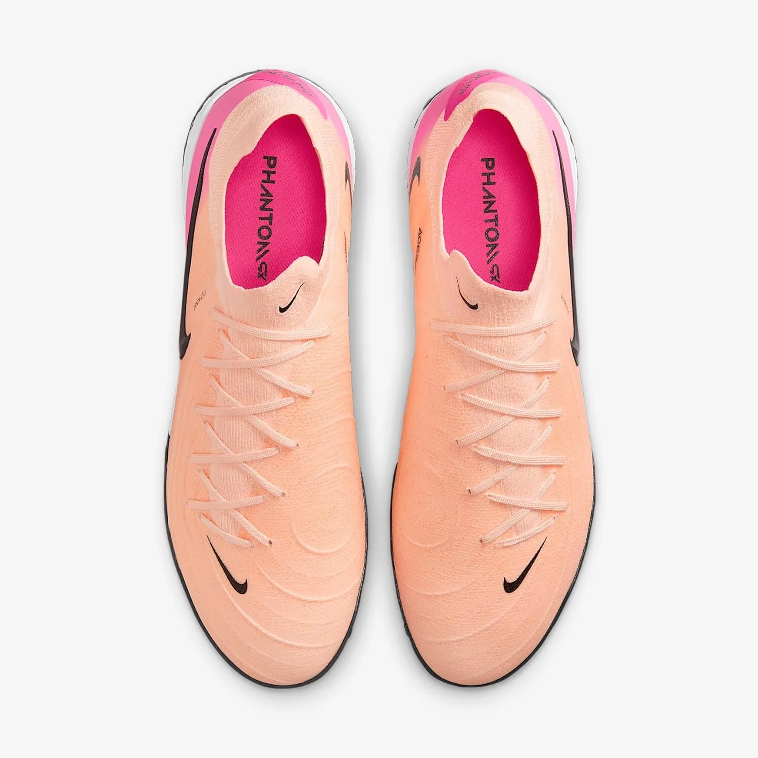 Nike Phantom GX 2 Pro TF Low-Top Soccer Shoes (FJ2583-800, Crimson Tint/Pink Blast/Black)