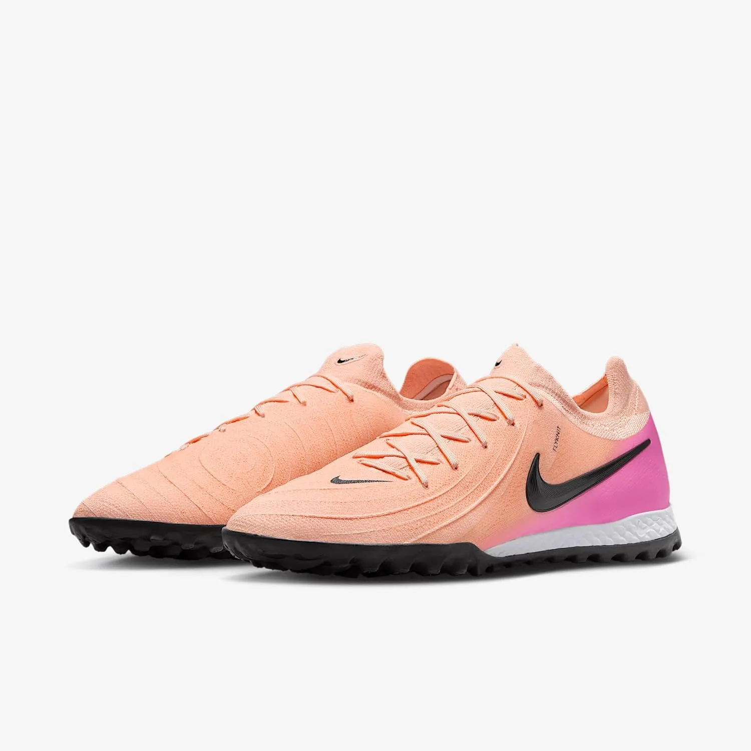 Nike Phantom GX 2 Pro TF Low-Top Soccer Shoes (FJ2583-800, Crimson Tint/Pink Blast/Black)