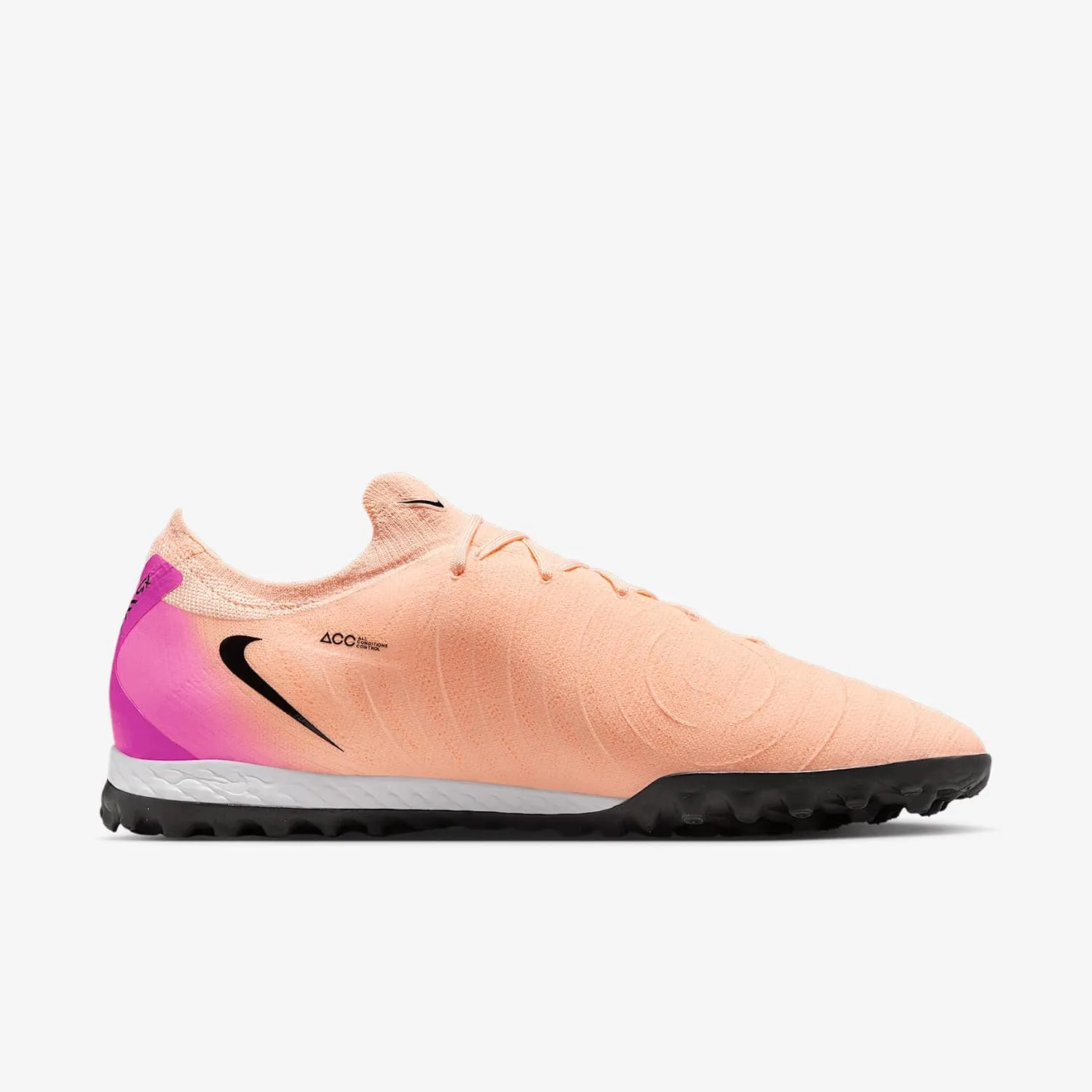 Nike Phantom GX 2 Pro TF Low-Top Soccer Shoes (FJ2583-800, Crimson Tint/Pink Blast/Black)