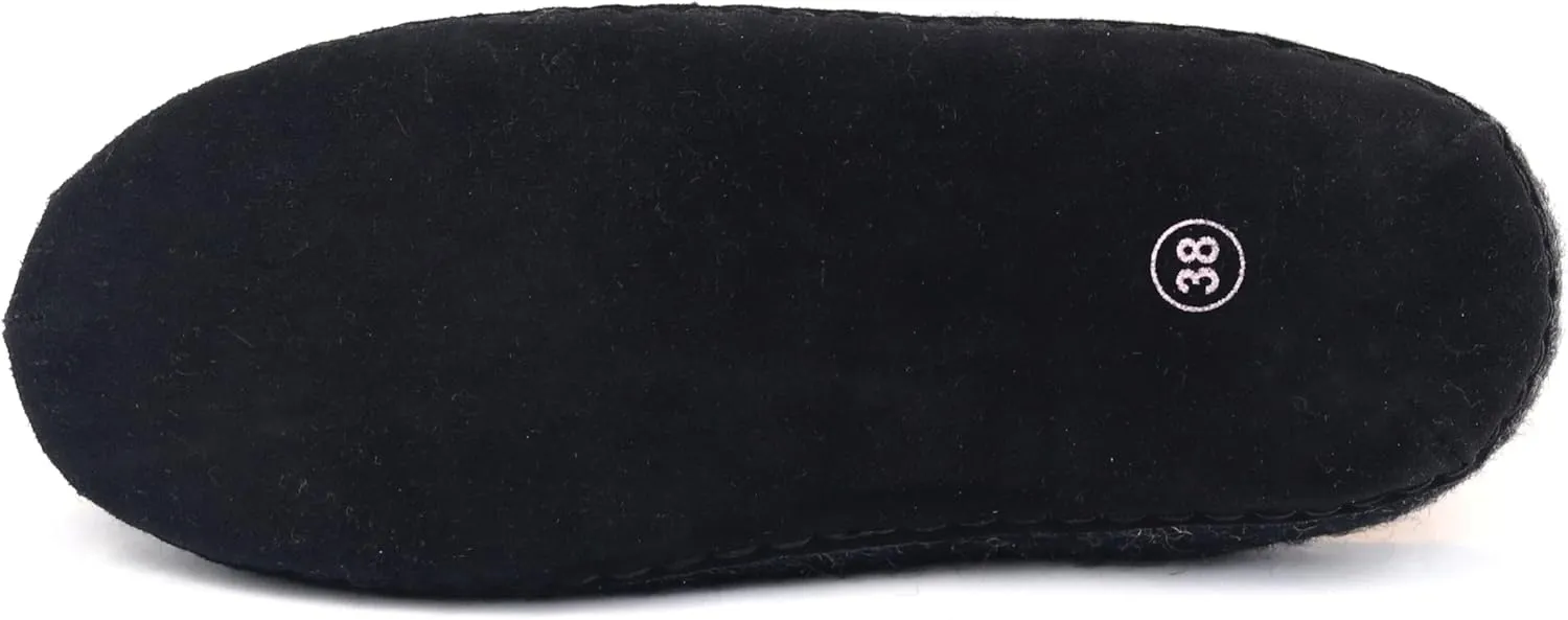 Nootkas Felted Merino Wool 'Newport' House Shoesfor Men and Women – Cozy Indoor Slippers with Natural Temperature Regulation