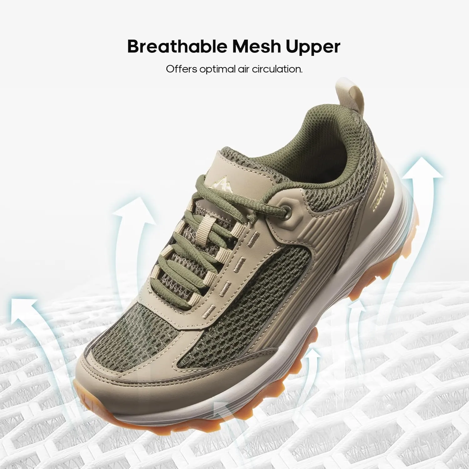 NORTIV 8 Women's Hiking Shoes Lightweight Breathable Mesh Walking Sneakers Outdoor Work Shoes