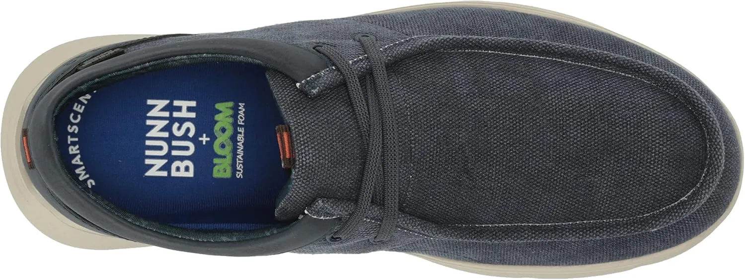 Nunn Bush Men's Bushwacker Moccasin Toe Slip-on Canvas Loafer Lightweight Casual Shoe