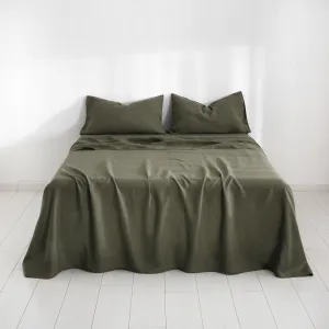 Olive 100% Hemp Flat Sheet