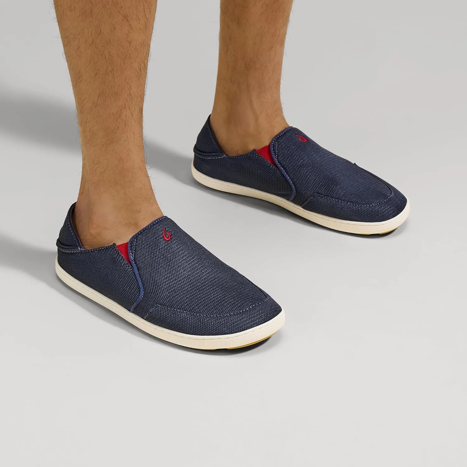 OLUKAI Nohea Mesh Men's Slip On Sneakers, Lightweight & Breathable Shoes for Everyday Wear, All-Weather & Enhanced Traction