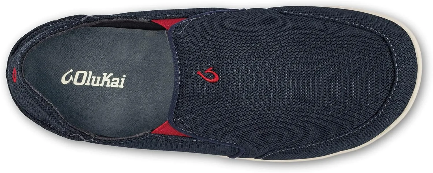 OLUKAI Nohea Mesh Men's Slip On Sneakers, Lightweight & Breathable Shoes for Everyday Wear, All-Weather & Enhanced Traction