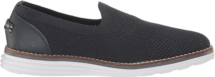 On Knit/Optic Navy Grand Haan Slip Loafer Cole Meridian Original Smart-enabled Cloudfeel Large assortment White