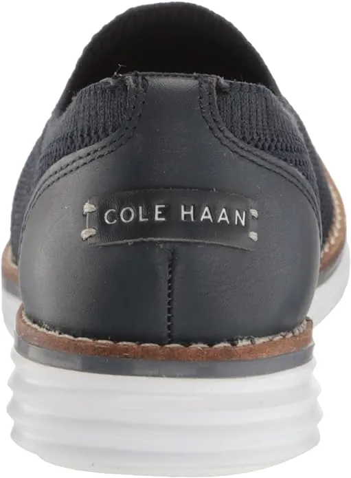 On Knit/Optic Navy Grand Haan Slip Loafer Cole Meridian Original Smart-enabled Cloudfeel Large assortment White