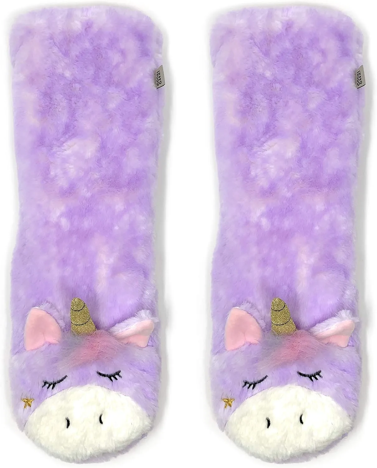 ooohyeah Womens Non Slip Fuzzy 3D Animal Slipper Socks, Funny Warm Cozy Fluffy Cute Indoor Slippers with Grippers