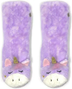 ooohyeah Womens Non Slip Fuzzy 3D Animal Slipper Socks, Funny Warm Cozy Fluffy Cute Indoor Slippers with Grippers