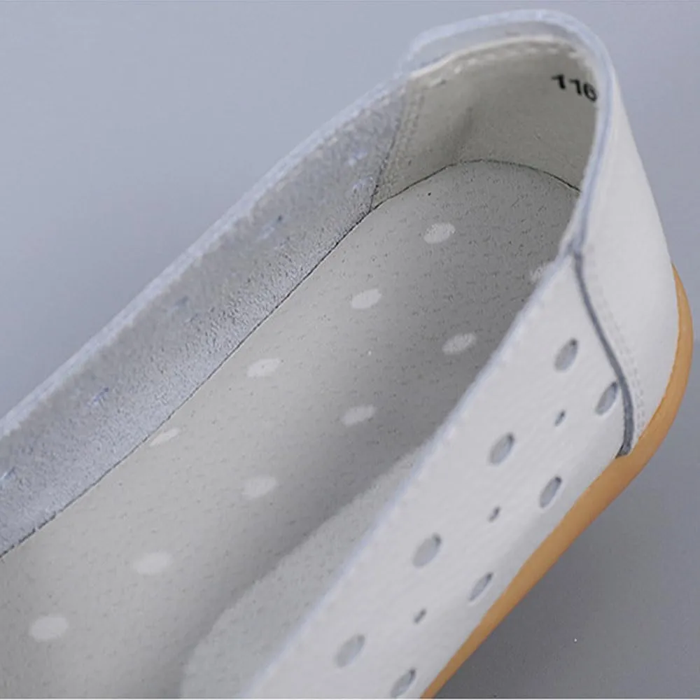 Orthopedic Loafers in Breathable Leather,Orthopedic Shoes for Women,Summer Casual Slip-On Shoes