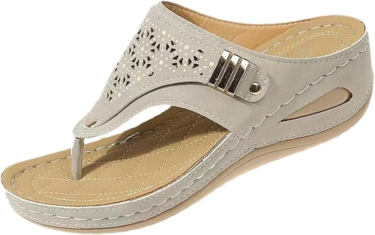 Orthopedic Sandals for Women Casual Comfort Breathable Open Toe Mesh Hollow Sports Sandals Non-Slip Summer Beach Sandals
