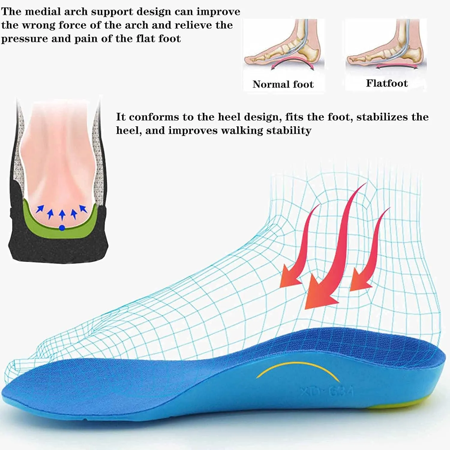 Orthotic Arch Support Shoe Insoles