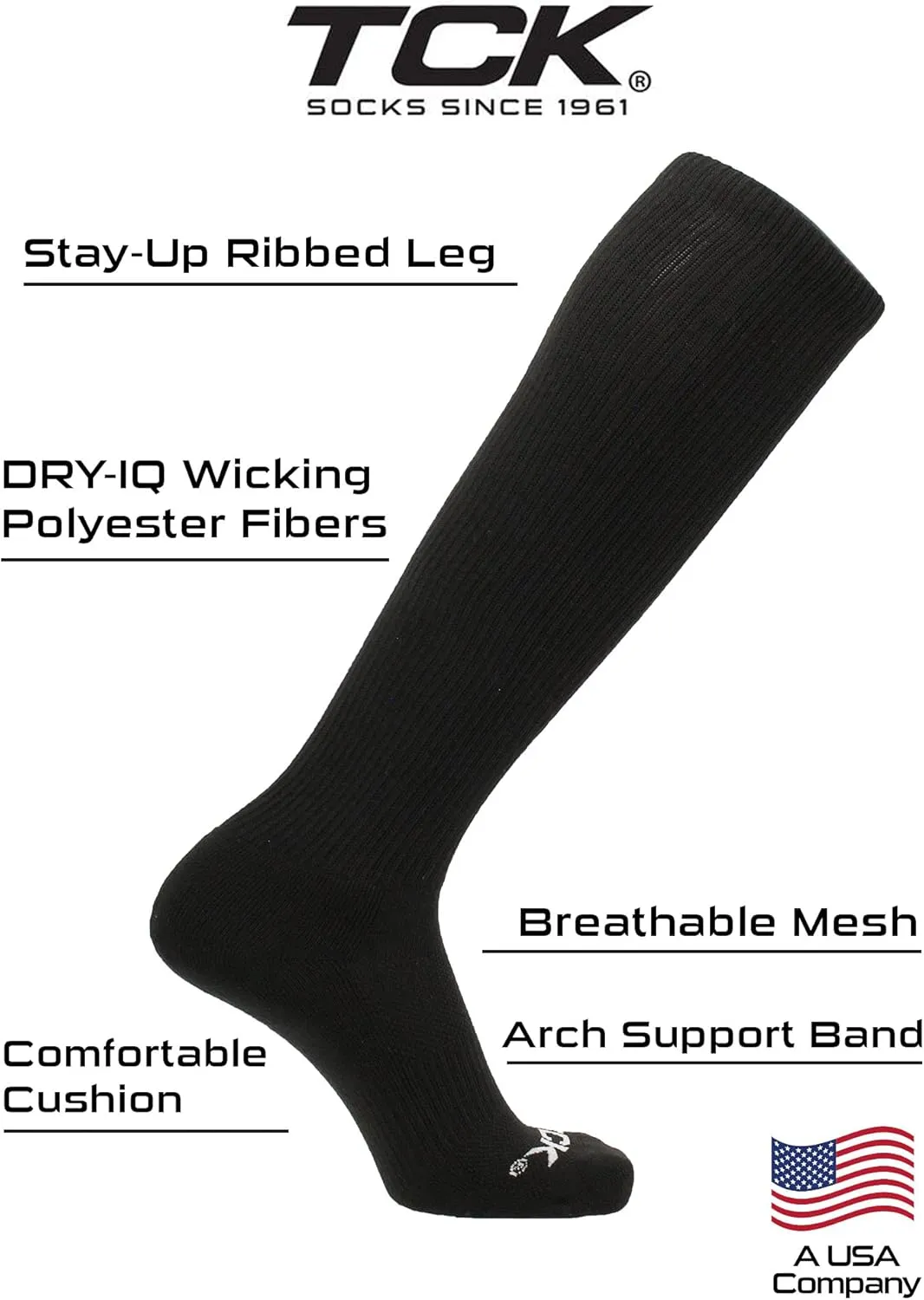 Over the Calf Work Socks for Men and Women 9-11 10-13 13-15 Moisture Wicking Tall Cushioned Knee High Boot Socks 6-pack