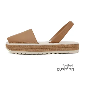 Paco Cushioned Sandal in Tan
