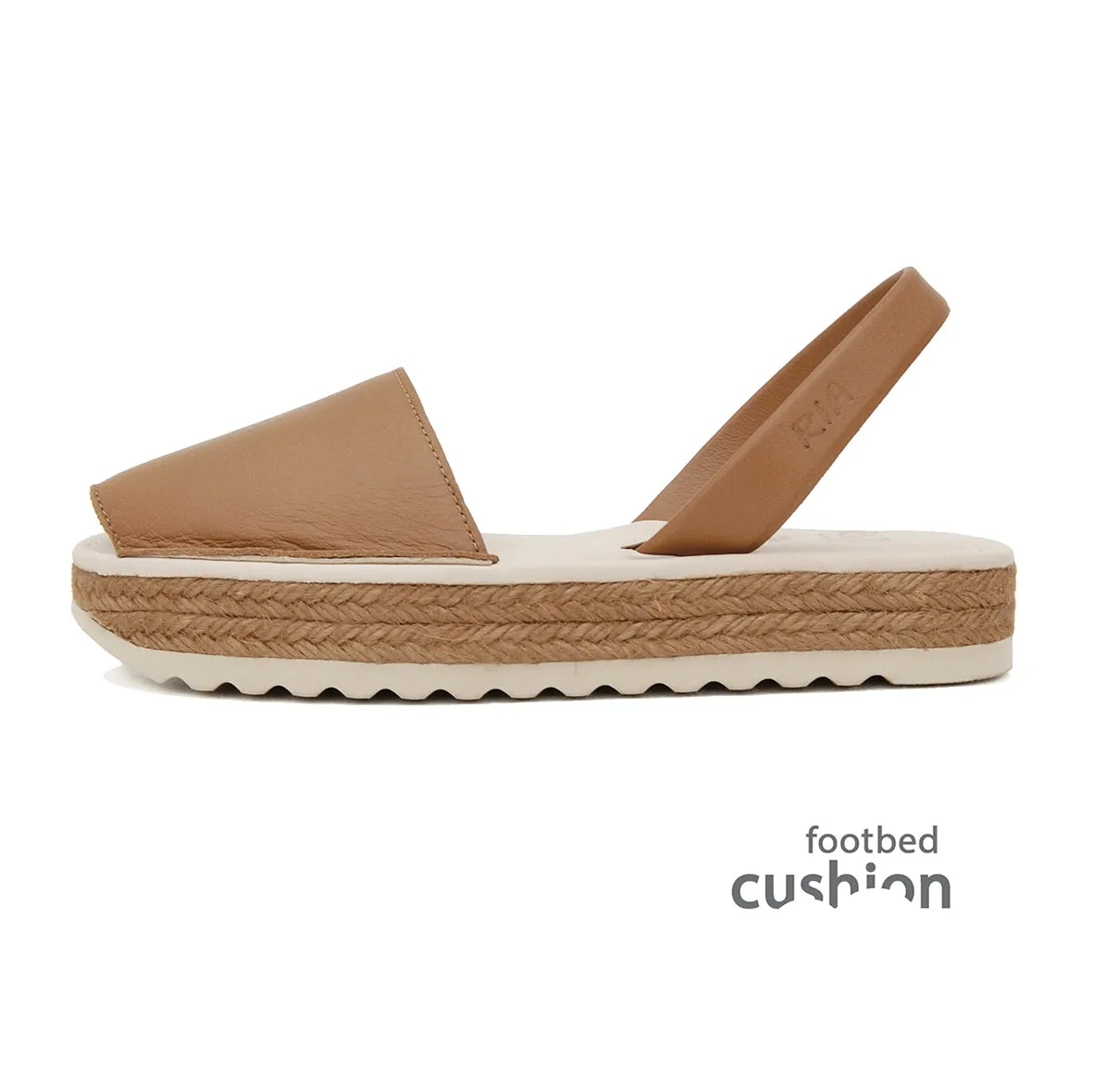 Paco Cushioned Sandal in Tan