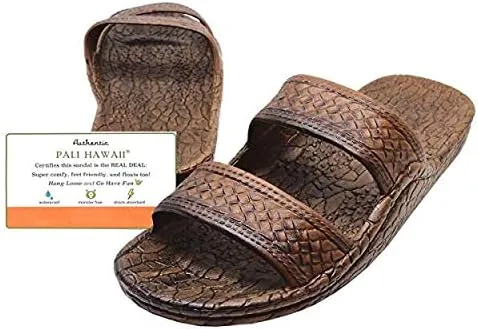 Pali Hawaii Light Brown JANDAL   Certificate of Authenticity