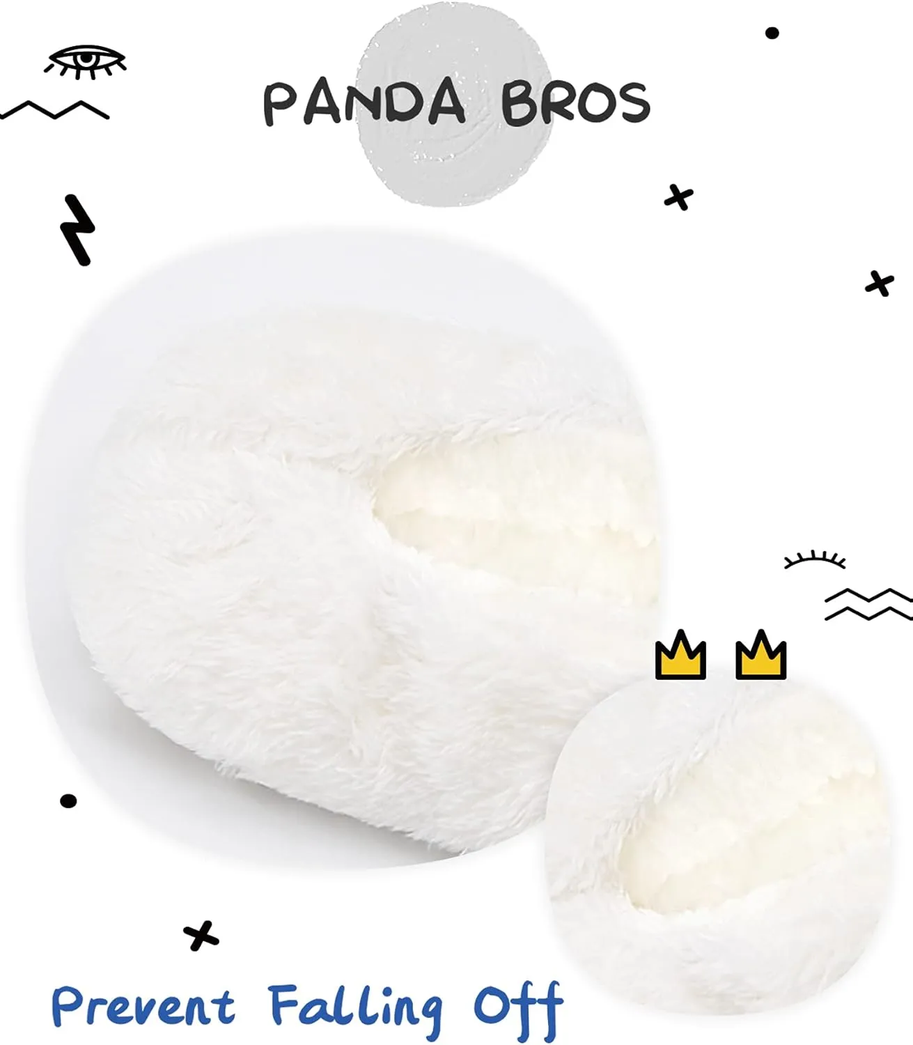 Panda Bros Kid's Animal Slipper Socks, Cartoon Cozy Fleece Indoor Slipper, Fluzzy Warm bedroom Shoes