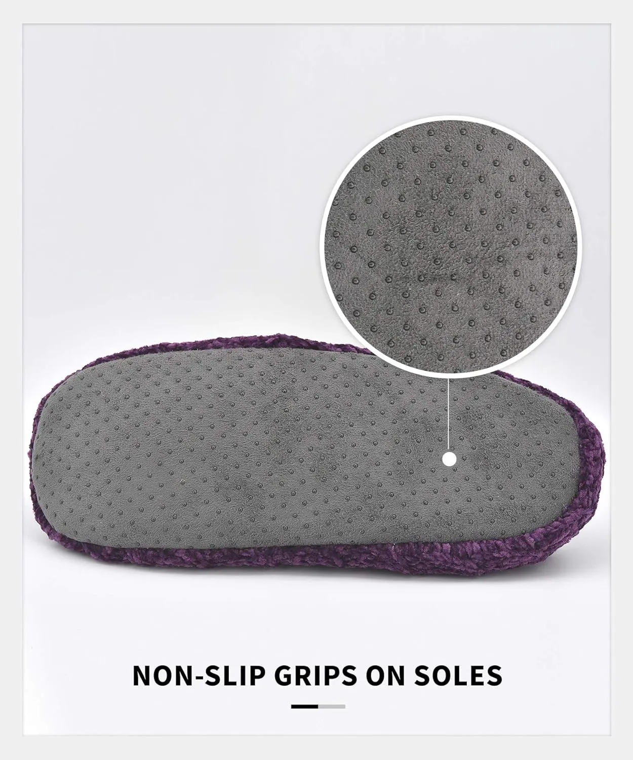 Panda Bros Slipper Socks For Women With Grippers, Fuzzy Womens Slipper Socks With Non Slip Bottoms, Cozy Warm House Slippers