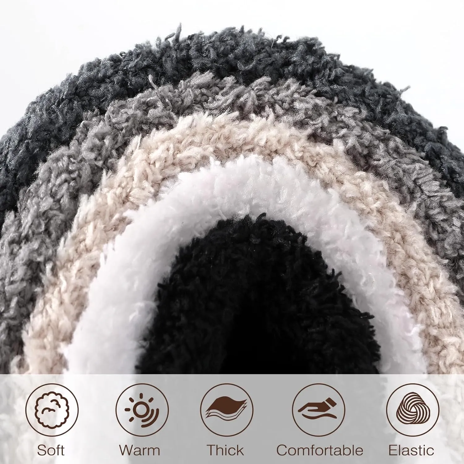 Passionbility Fuzzy Socks for Women - Fluffy Socks Women, Women Slipper Socks of Coral Fleece