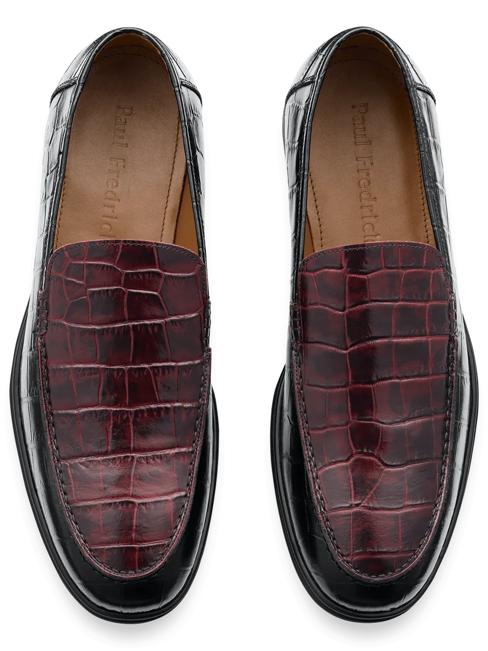 Patrick Loafer - Black/burgundy