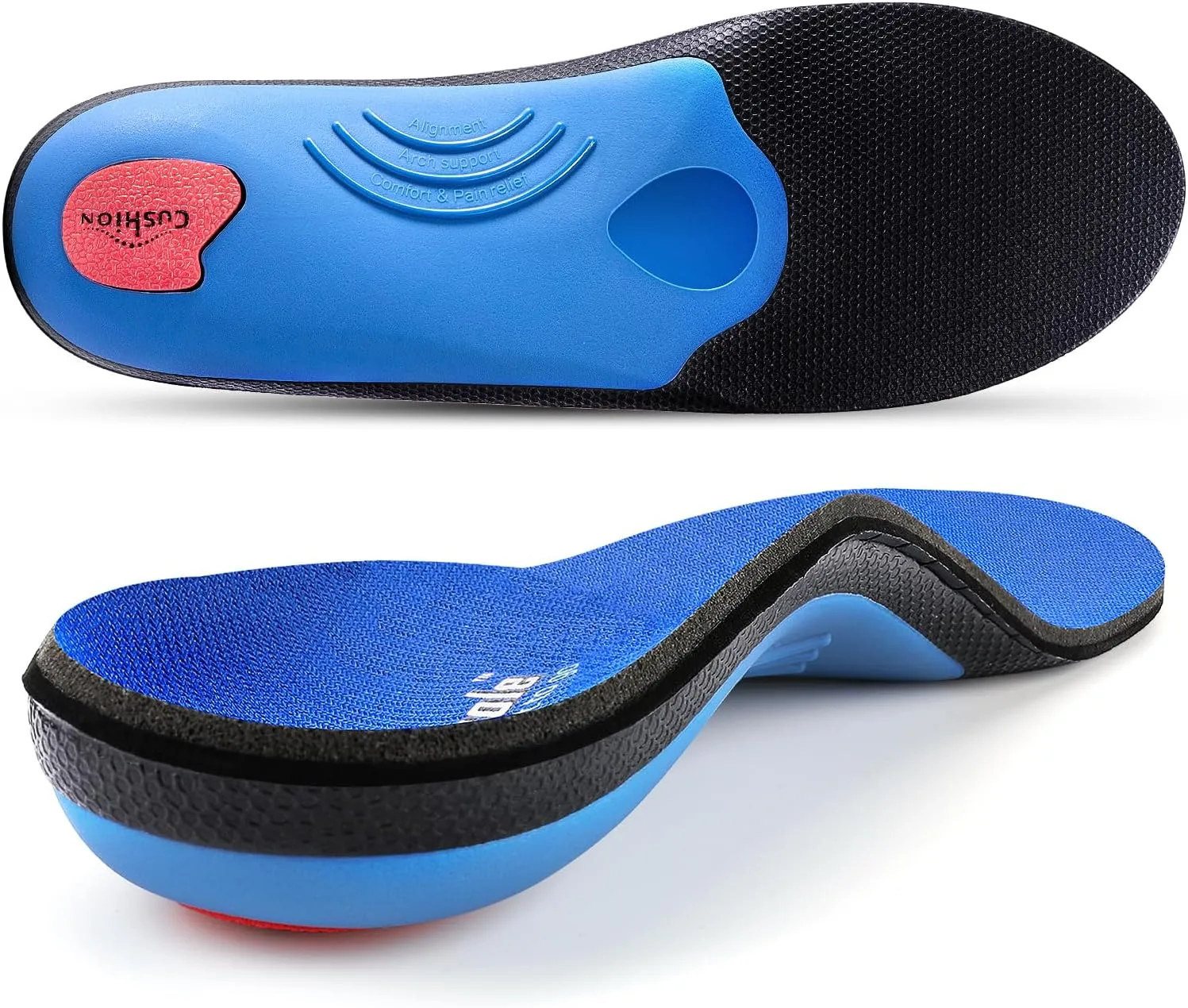 PCSsole 220 lbs Heavy Duty High Arch Support Insoles,Comfort Orthotics Insoles for Plantar Fasciitis,Flat Feet,Heel Pain,Pronation,Foot Pain Relief,Comfortable Shoe Insert for Men Women