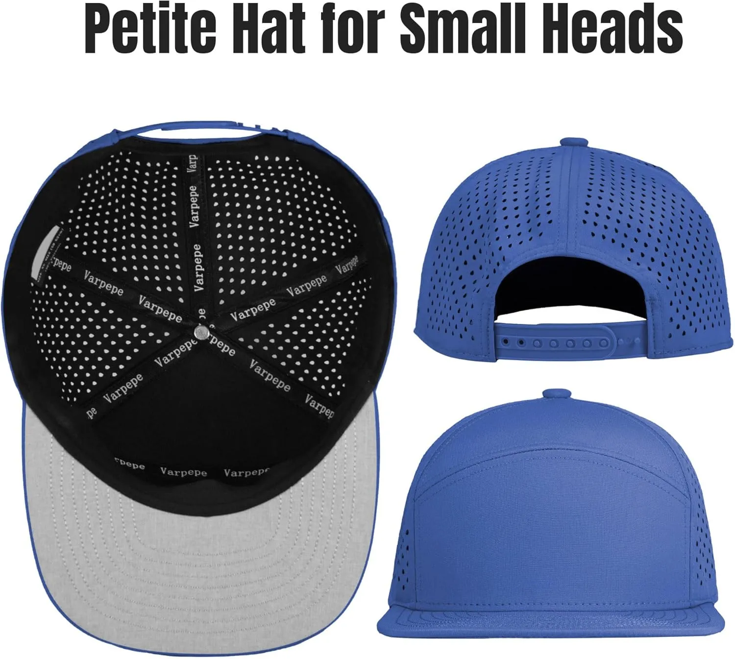 Performance Snapback Hats for Men Women,Flat Bill Cap,Golf,Running,Workout